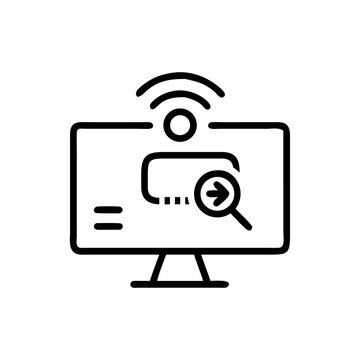 webcast flat vector