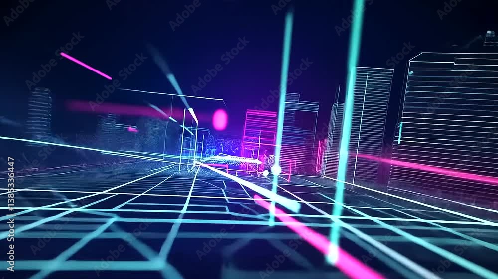 Poster futuristic cybersecurity dashboard featuring encryption and privacy symbols.