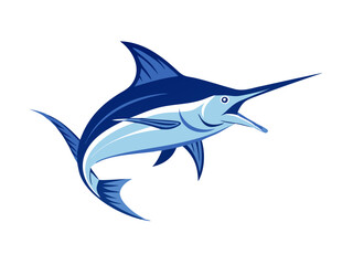 vector illustration of a shark