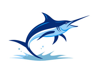 vector illustration of a shark
