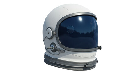 Isolated Astronaut Helmet Cosmic Exploration