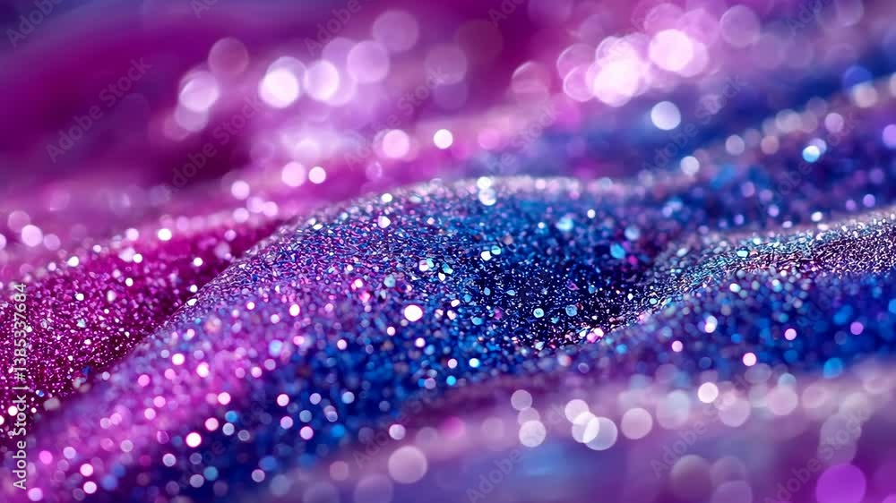 Poster iridescent glitter waves: a mesmerizing abstract texture with shimmering lights