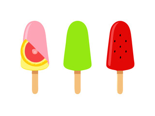 chocolate ice cream isolated