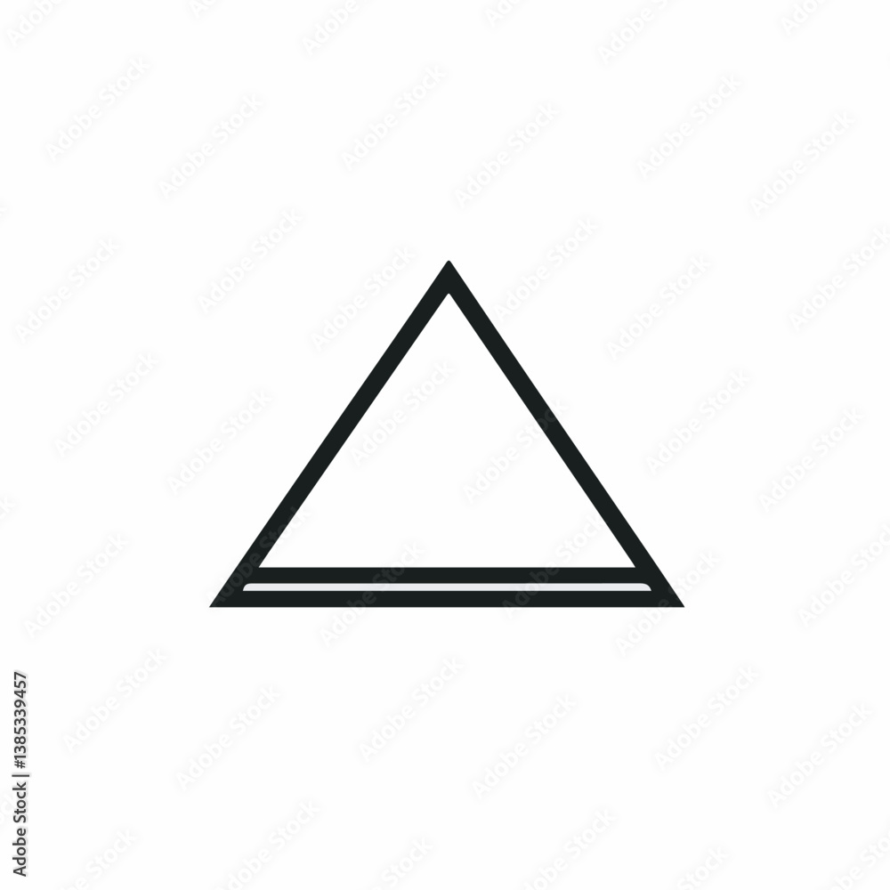 Aufkleber black triangle rests lines simple plain background graphic design minimalist