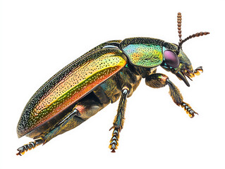 And a Hercules beetle lifting a heavy object, isolated on a transparent background 