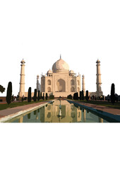 Taj Mahal (Persian for Crown of Palaces) is the stunning white marble mausoleum on the bank of the Yamuna River in the city of Agra. It has also been selected as one of the seven wonders of the world.