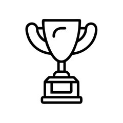 hockey trophy flat vector