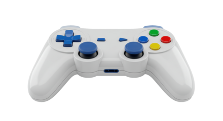 Isolated White Game Controller
