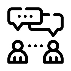 discussion line icon