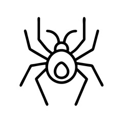Spider vector icon illustration arachnid insect halloween creepy crawly scary spooky web design graphic element