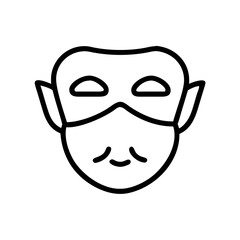 mask flat vector