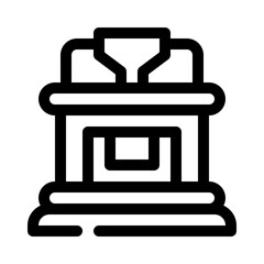 coffee roaster line icon