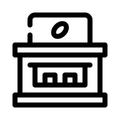coffee shop line icon