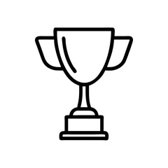 trophy flat vector