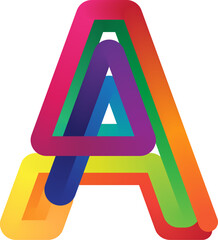 A letter logo, abstract logo, A letter calligraphic Minimal monogram emblem style vector logo, A letter calligraphic Minimal monogram emblem style vector logo