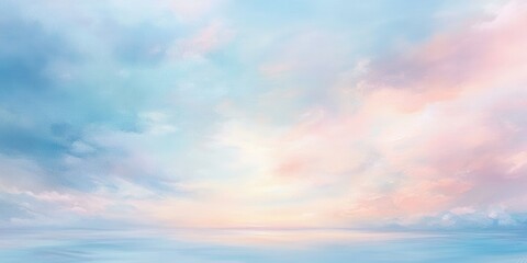 Obraz premium A beautiful scene of soft clouds and gentle blue hues