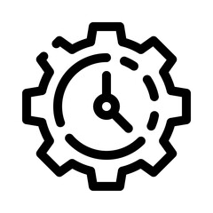 clock line icon
