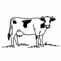 cow cartoon silhouette