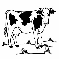 cow cartoon silhouette