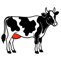 cow cartoon silhouette