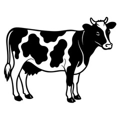 cow cartoon silhouette