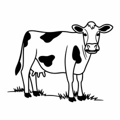 cow cartoon silhouette