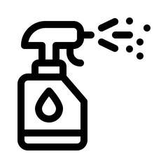 cleaning spray line icon