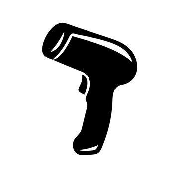 recommend clip art: barcode scanner icon, barcode scanner silhouette vector illustration-simple silhouette illustration of barcode scanner, perfect for barcode scanner logos and icons