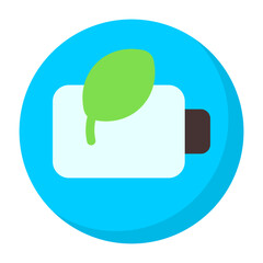 Fototapeta premium Battery Saver Flat Icon