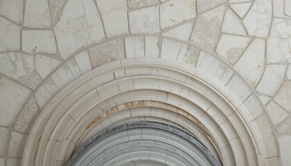 Architectural detail of circular stone design historic building image of textured surface indoor environment aerial view abstract concept for design inspiration