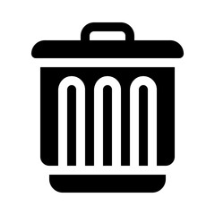 trash can glyph icon