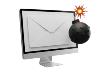 Isolated Email Bomb Threat on Computer Security and Cyberattack