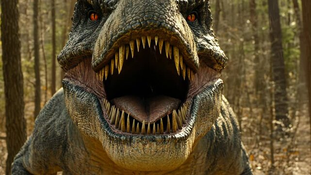 Roaring Rex: A Close Encounter with a Tyrannosaurus in the Wilderness