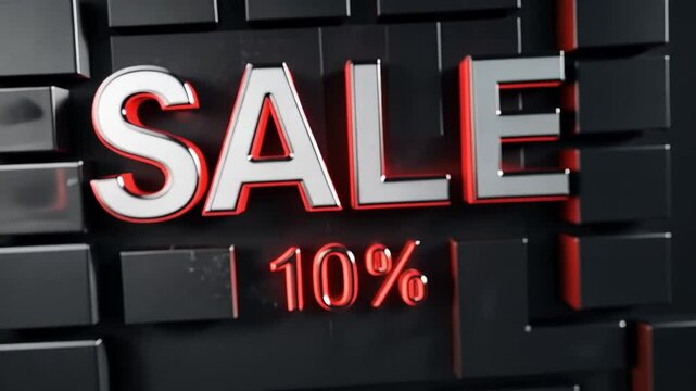 Exciting discounts are revealed with a bold sale sign highlighting a 10 percent reduction on multiple products in a trendy setting, encouraging shoppers to take advantage of these offers