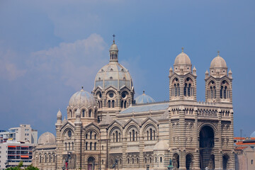 Obraz premium The Cathedral of La Major in Marseille, Provence, France
