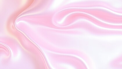 Silver holographic foil. Abstract chrome waves background.