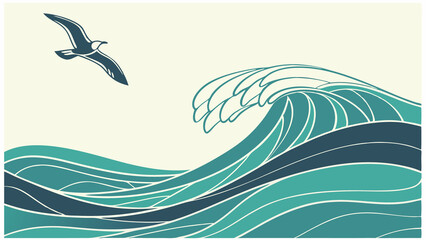 vector illustration of a dolphin