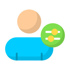 Contact Setting Flat Icon