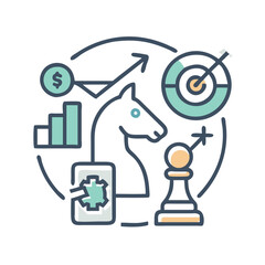  Dynamic Brand Strategy Icon