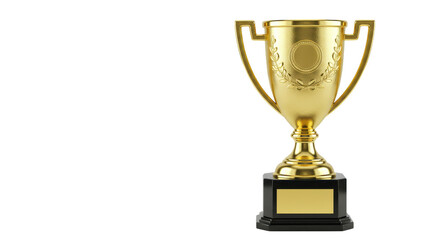 Isolated Golden Trophy Isolated