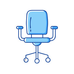 Blue office chair ergonomic adjustable swivel desk chair computer chair for home and office furniture