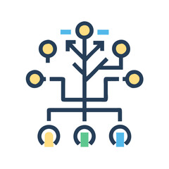 Obraz premium Key Business Diversification Strategy Icon