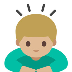 Excited Boy (Blonde Hair)
