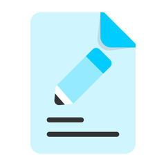 Edit Document Flat Icon