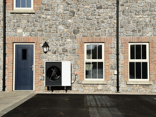 Luxury housing development in rural area of Renfrewshire in Scotland