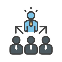  Dynamic Business Leadership Development Icon
