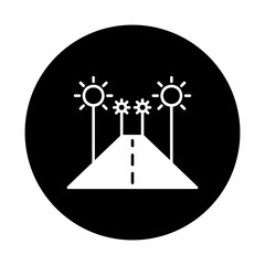 Smart Road with Self-Powered Lights