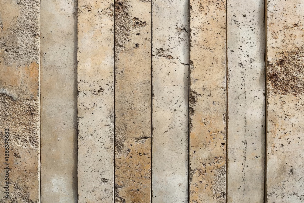 Poster old concrete wall texture background. close up retro plain cream color cement material surface rough