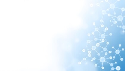 White and light blue medical abstract gradient background
