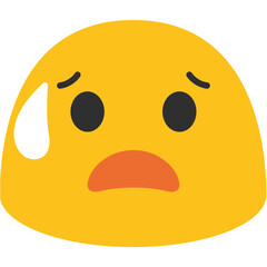 Concerned Face with Sweat
